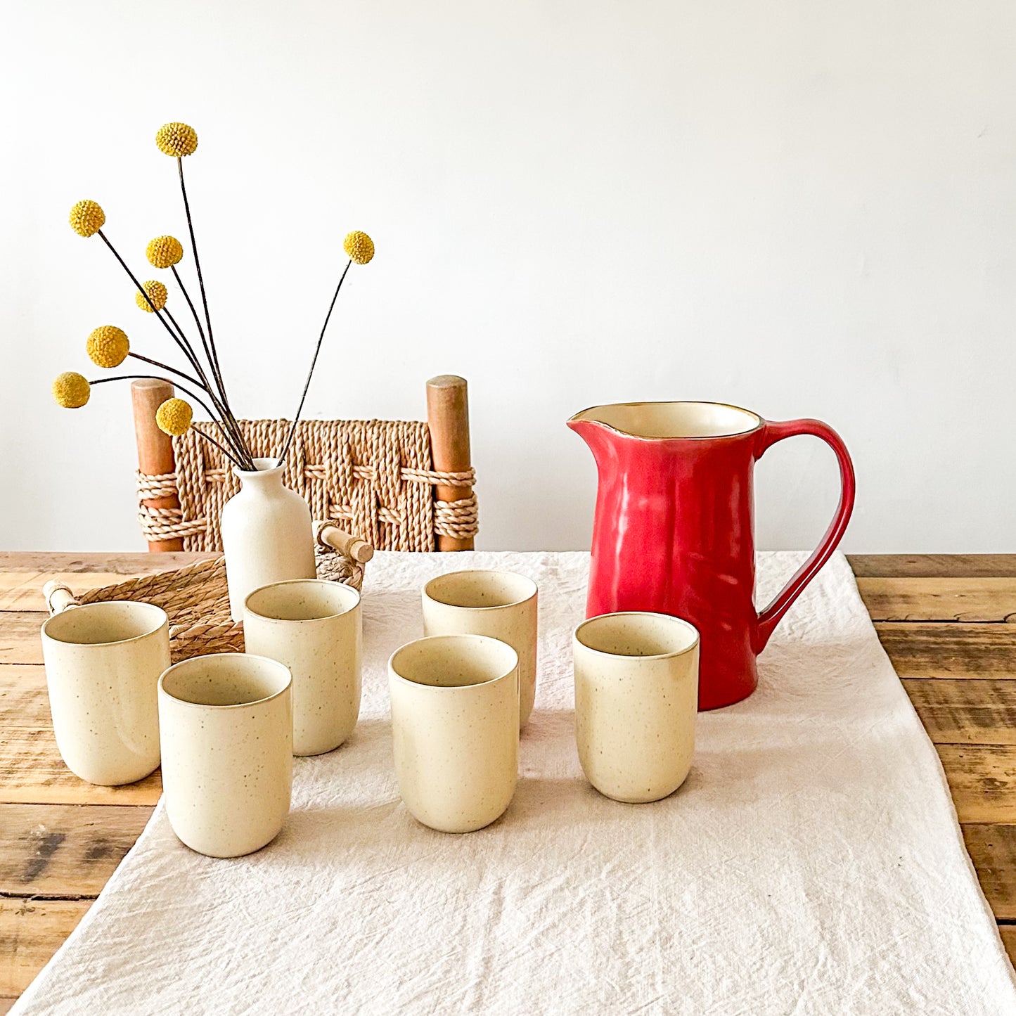 Jarra Cerámica Roja 1,8 Lt Jarra Frank Home Chile