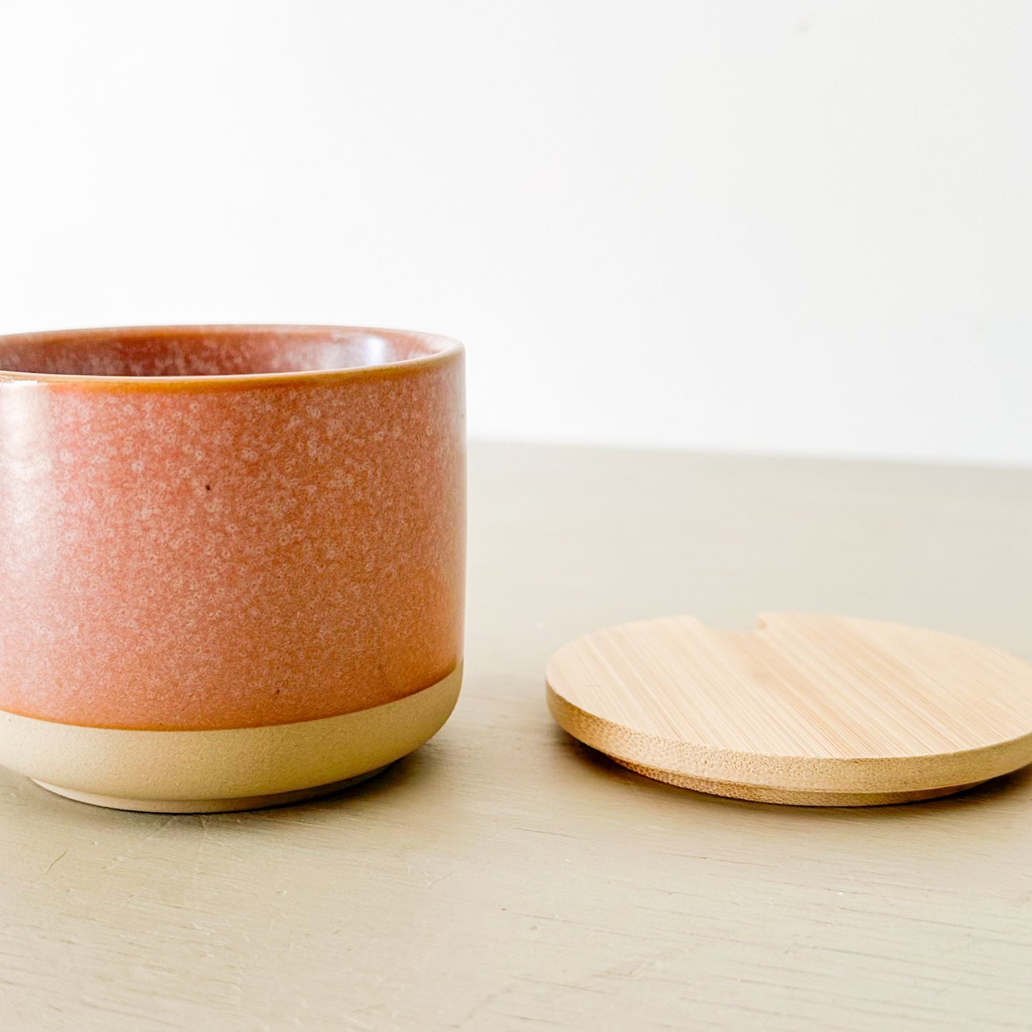 Frasco rosa cerámica con cuchara frasco Frank Home Chile