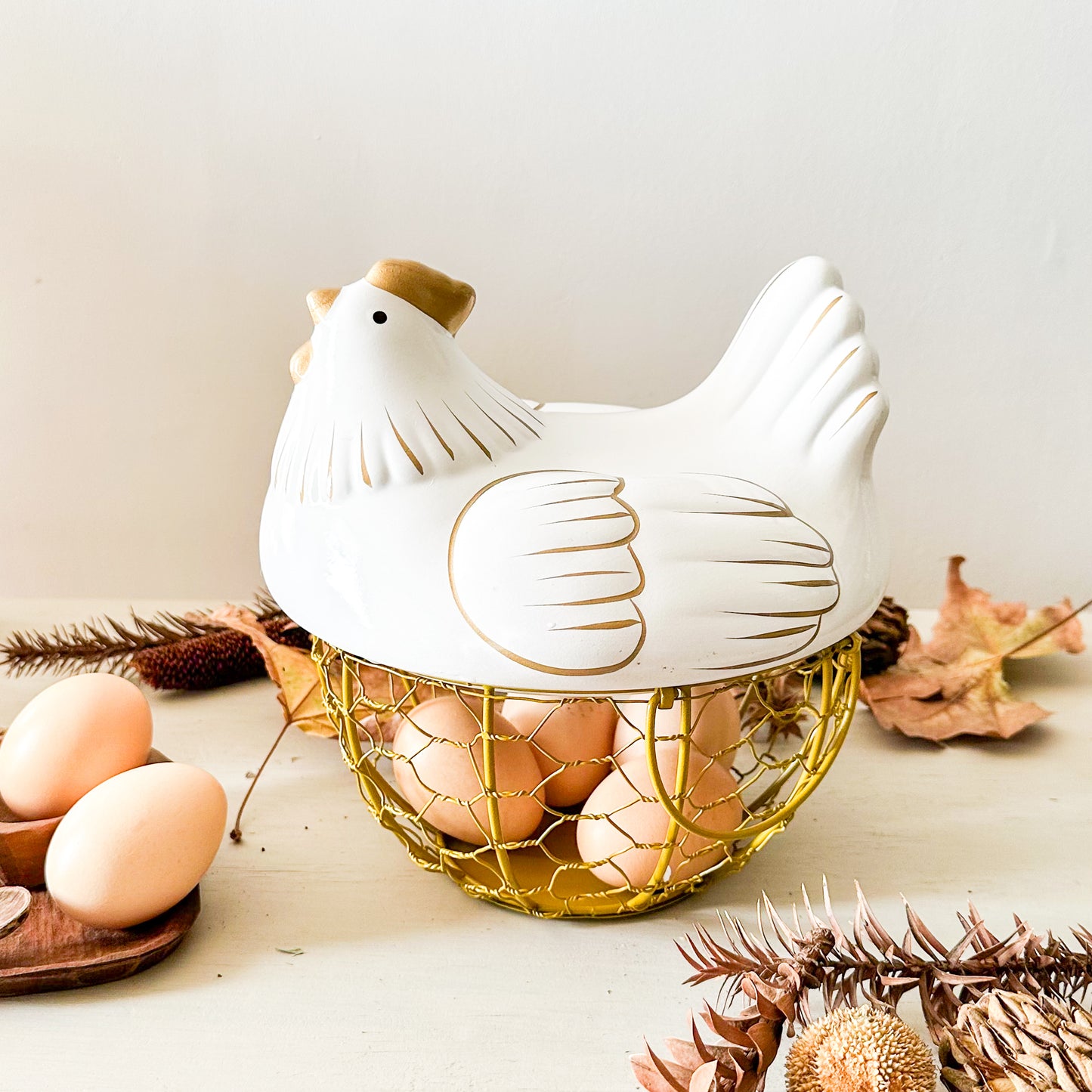 Gallina porta huevos