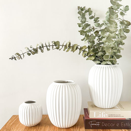 Florero cerámica listado Florero Frank Home Chile