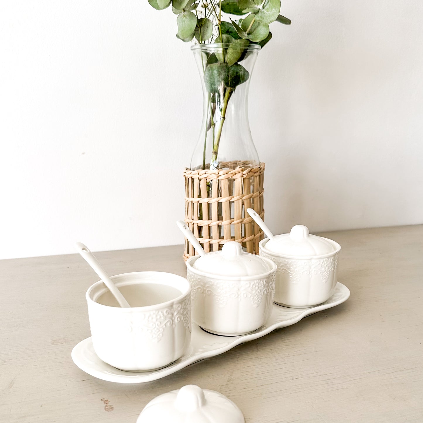 Bandeja con salseros Bowl Frank Home Chile