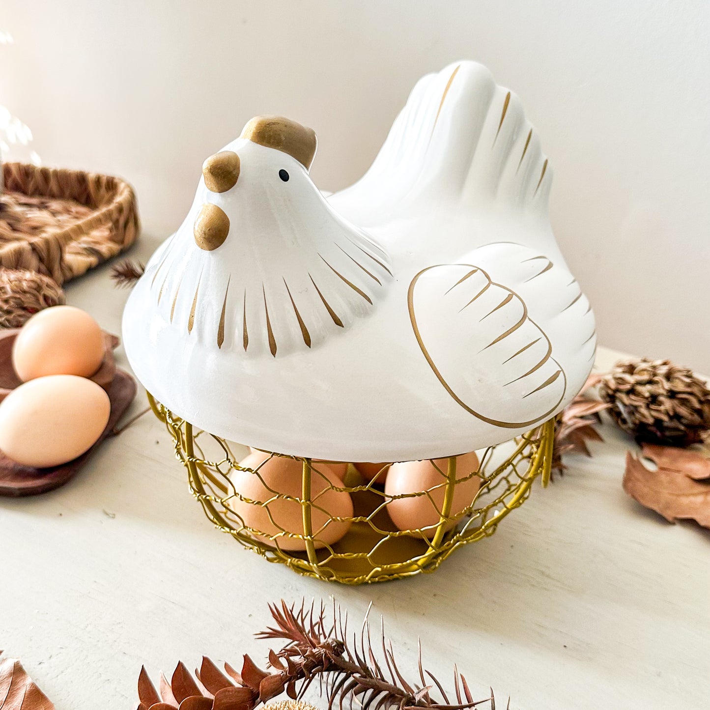 Gallina porta huevos