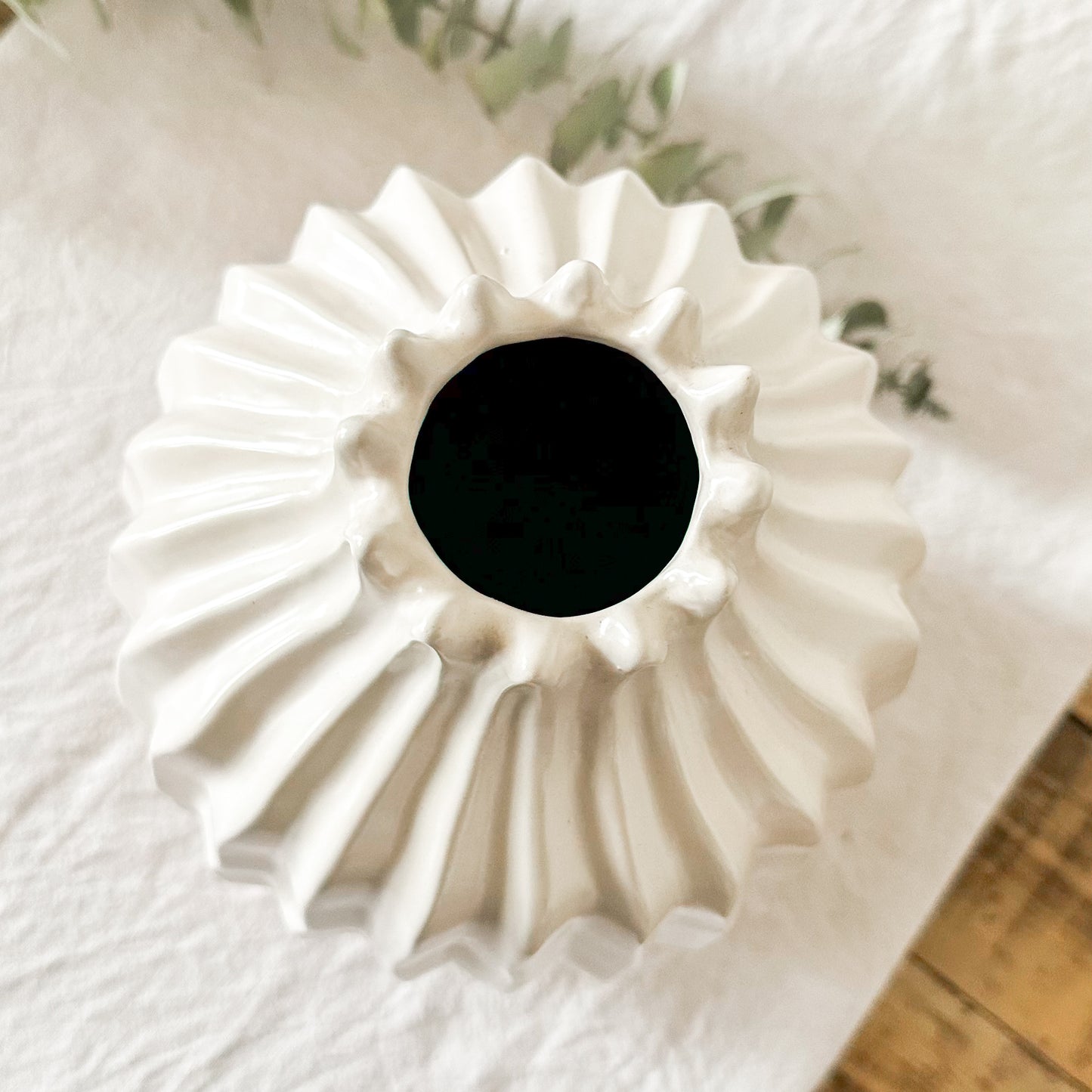 Florero Cerámica Ondulada Florero Frank Home Chile