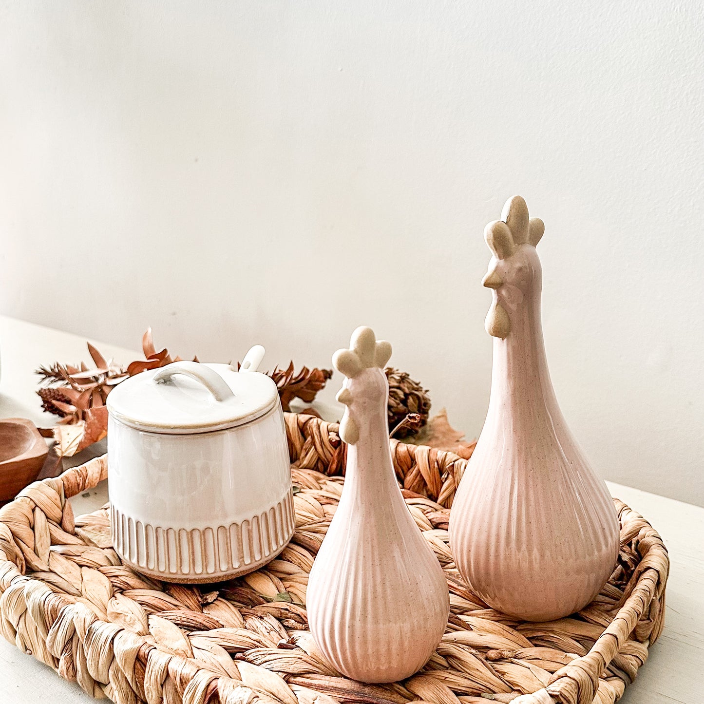Set adorno 2 gallinas