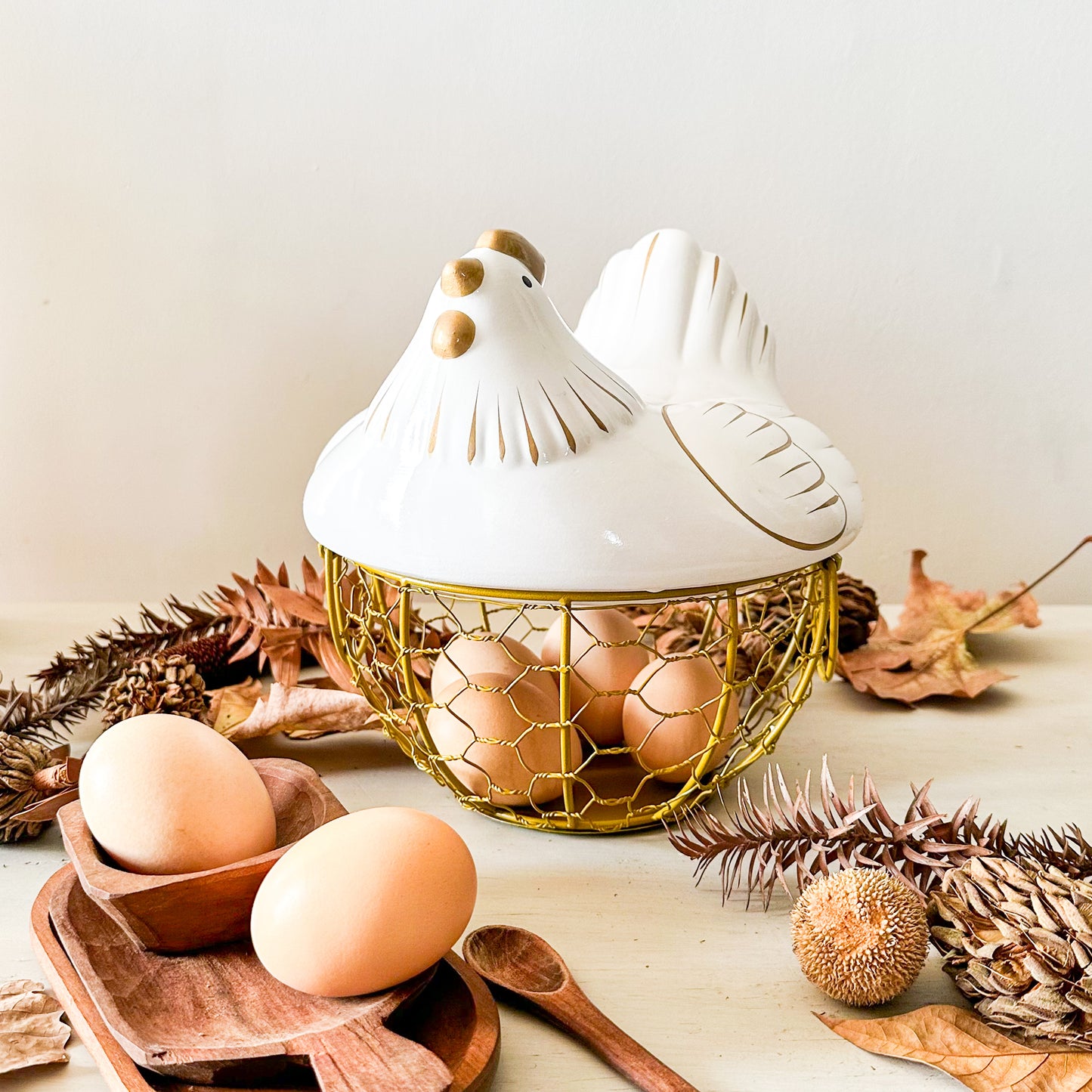 Gallina porta huevos