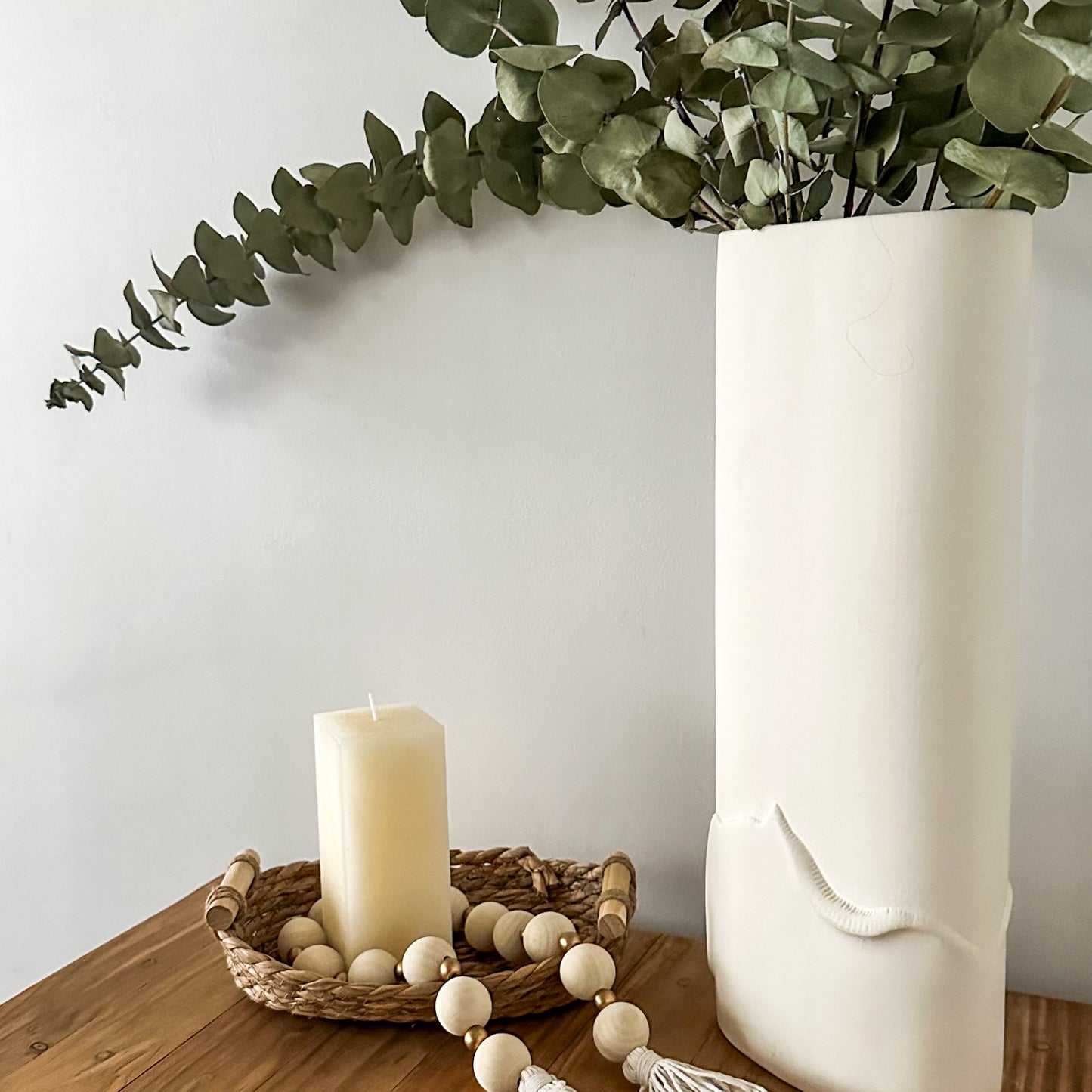 Florero cerámica Olas