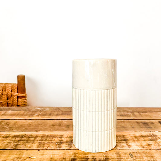 Porta Vela Cerámica Esmaltada 20.5cm Artesanal | Frank Home Porta Vela Frank Home Chile