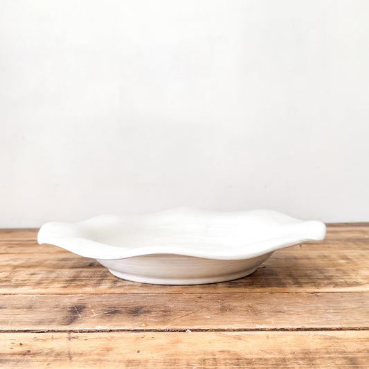 Bandeja Cerámica Ondas Tornasol 32 cm bandeja Frank Home Chile