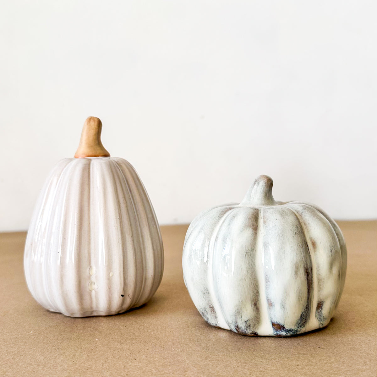 Set 2 Calabazas Cerámica Esmaltada Adorno Frank Home Chile