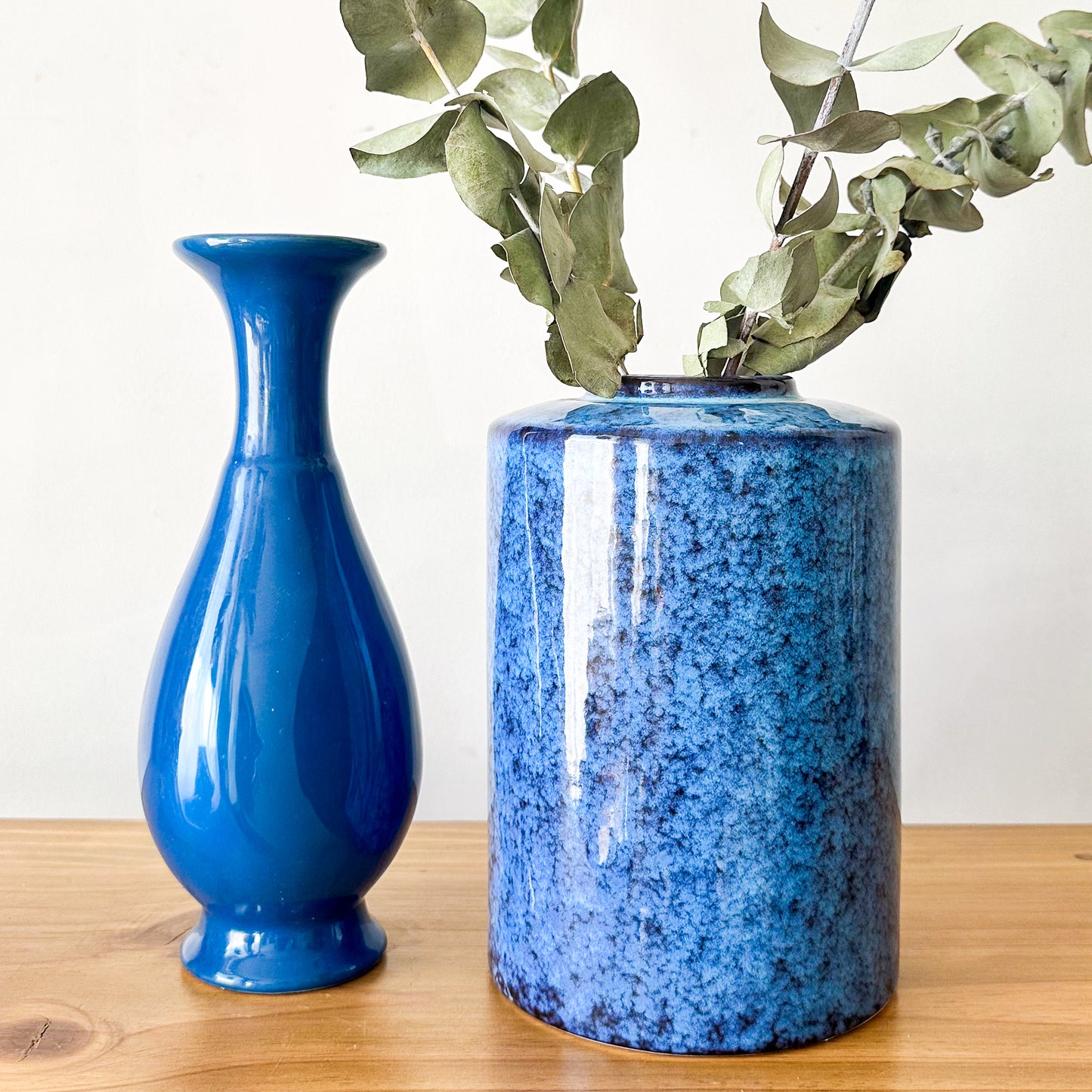 Florero cerámica Azul Jaspeado Florero Frank Home Chile
