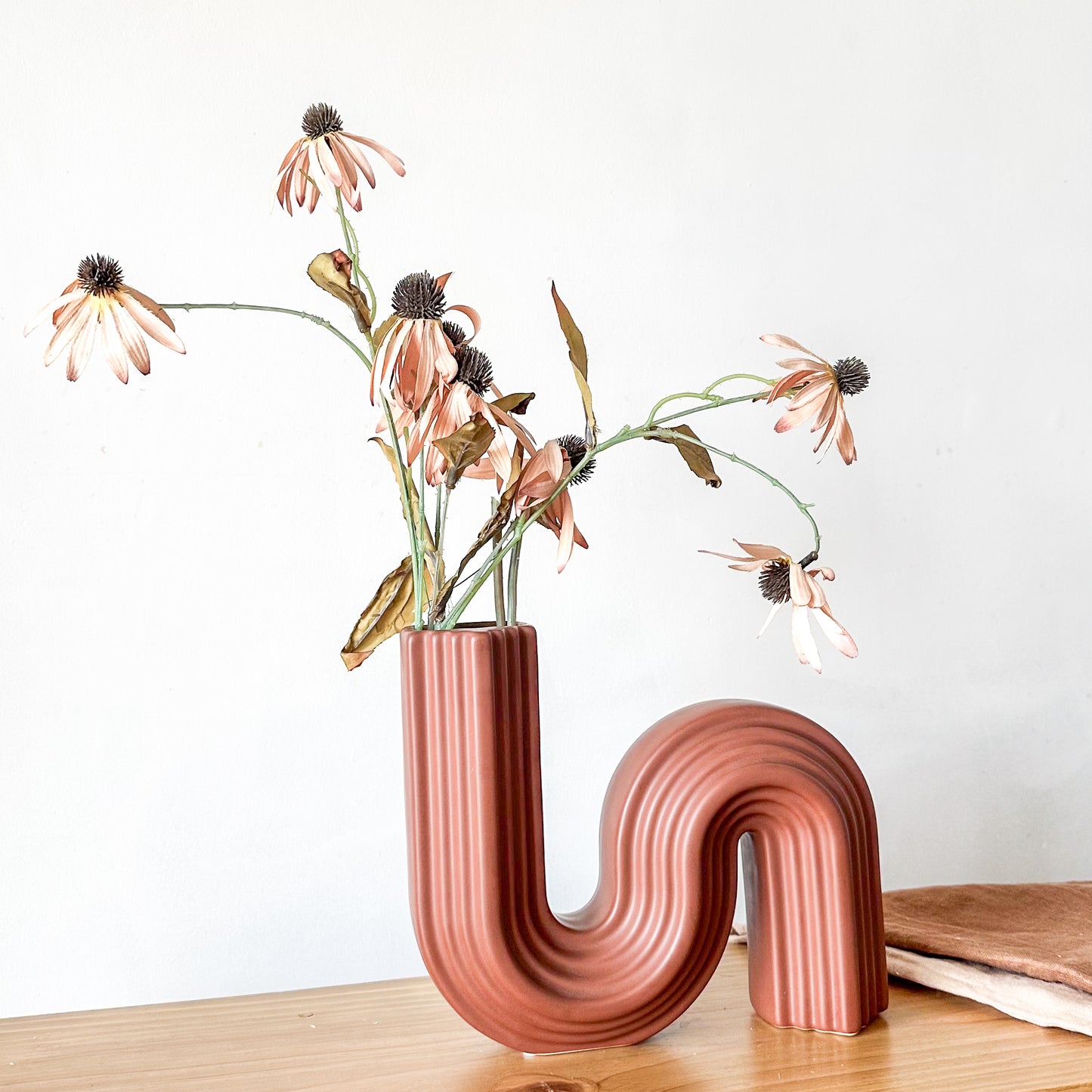 Florero Forma S Cerámica Ondas