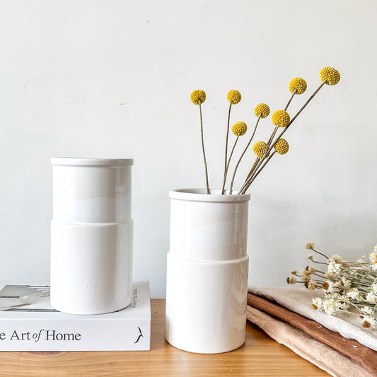 Florero Cerámica blanco Florero Frank Home Chile