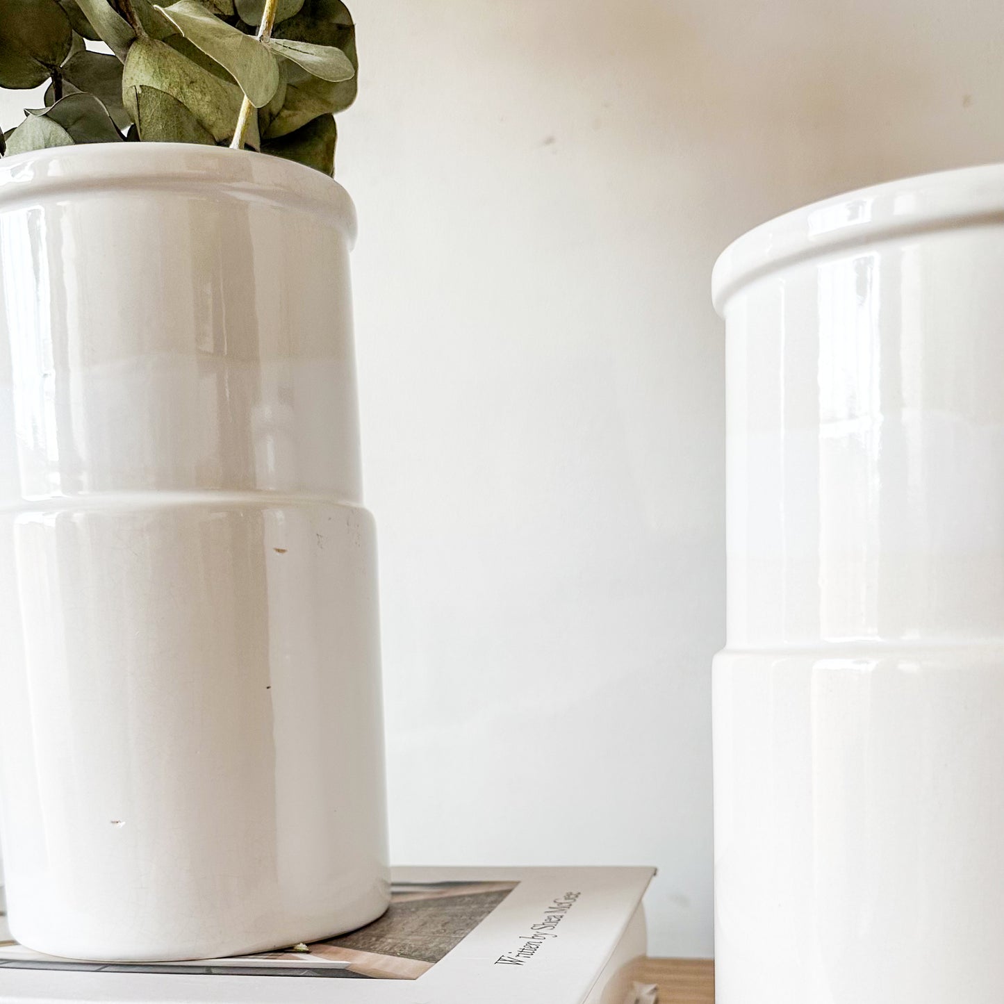 Florero Cerámica blanco Florero Frank Home Chile