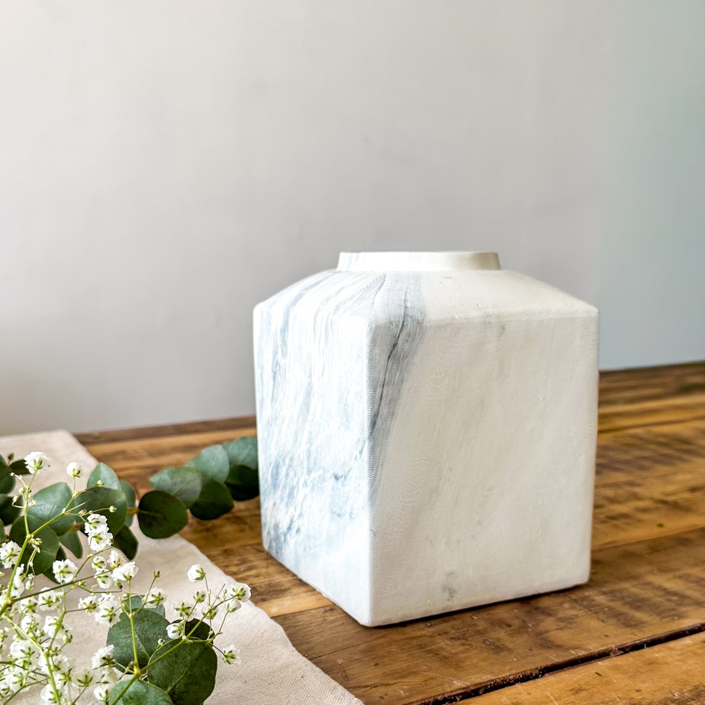 Florero Cerámica Cuadrado Mámol Florero Frank Home Chile