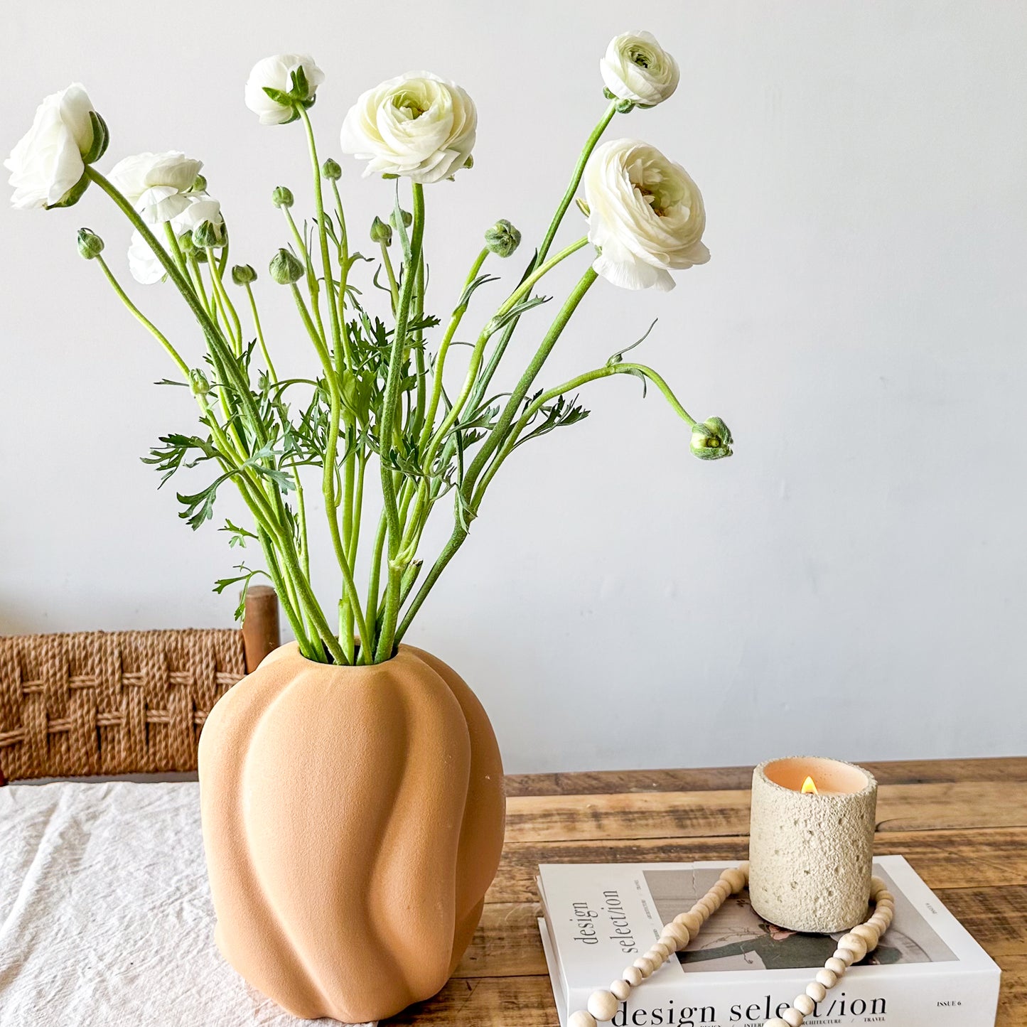Florero Cerámica Formas Organicas
