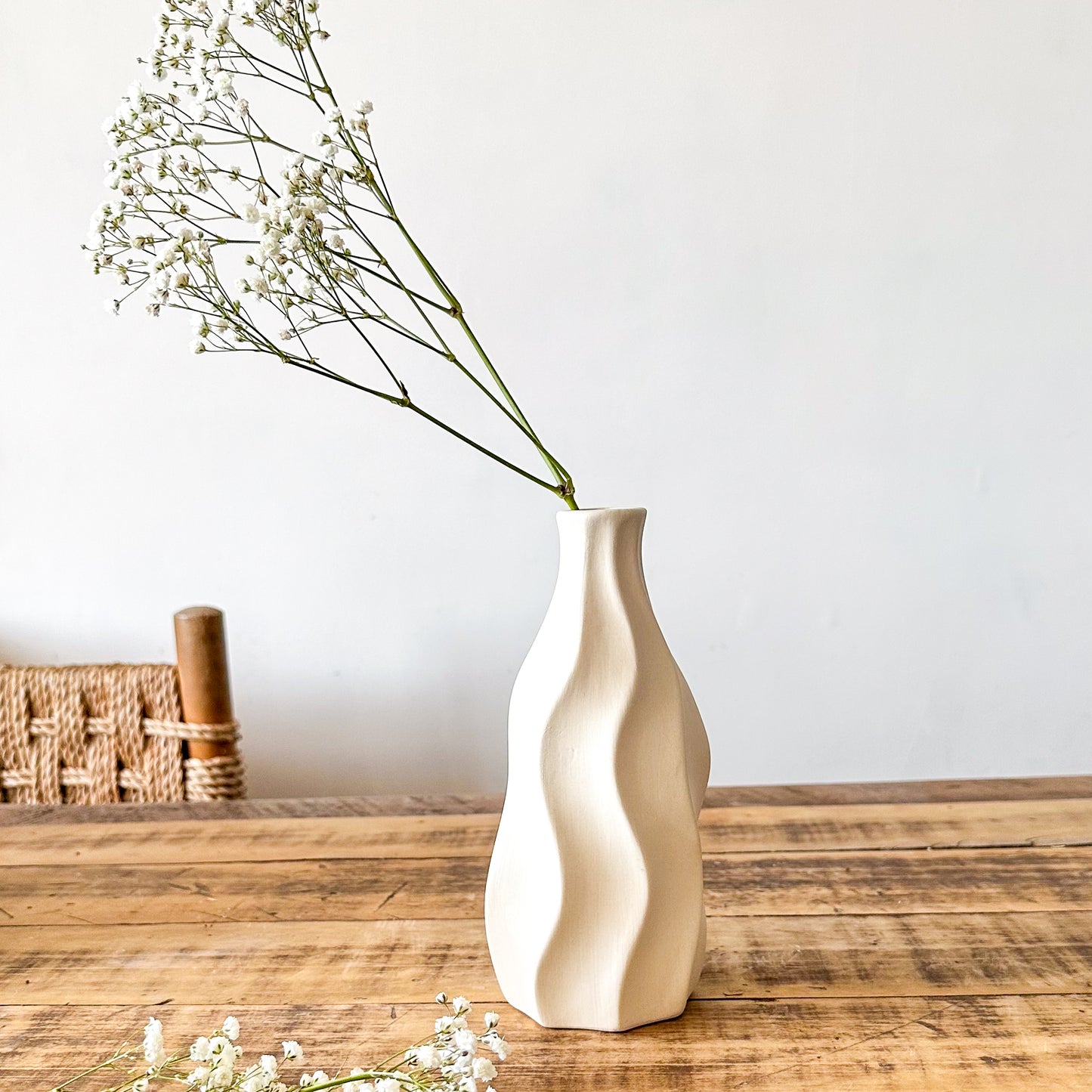 Florero Cerámica Ondas Florero Frank Home Chile