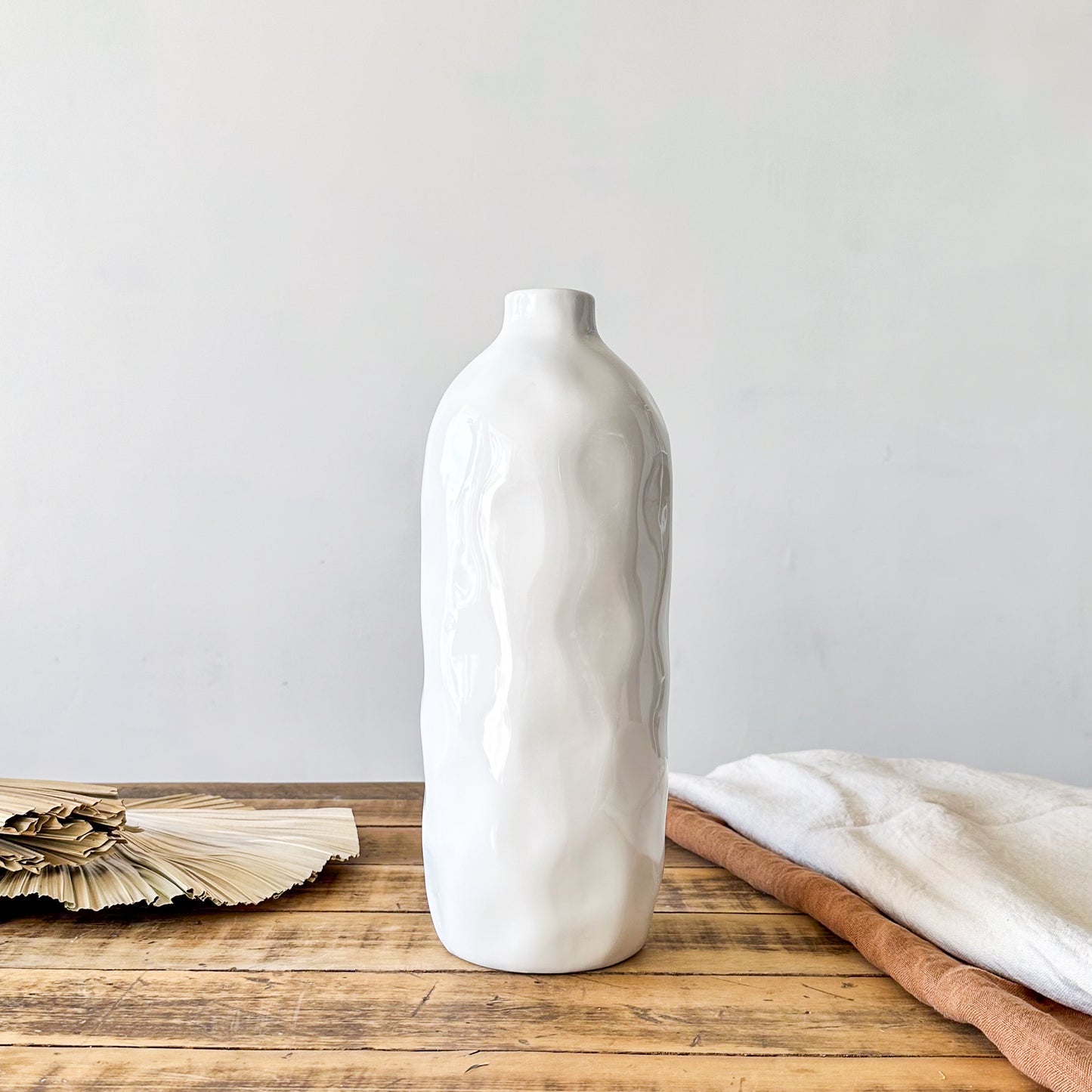 Florero Botella Cerámica Esmaltada Florero Frank Home Chile