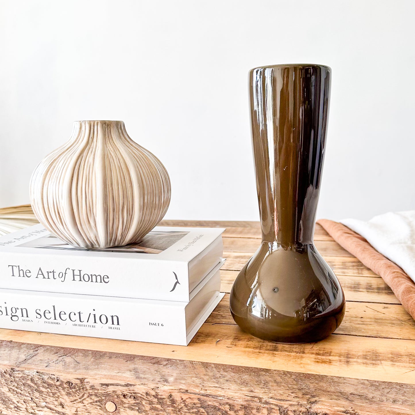 Florero Cerámica Esmaltada Redondo 16cm | Frank Home Florero Frank Home Chile