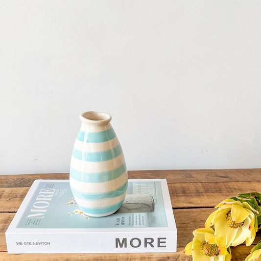 Mini Florero Botella a Rayas Florero Frank Home Chile