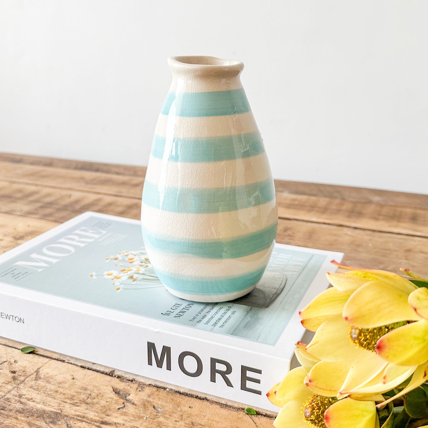 Mini Florero Botella a Rayas Florero Frank Home Chile