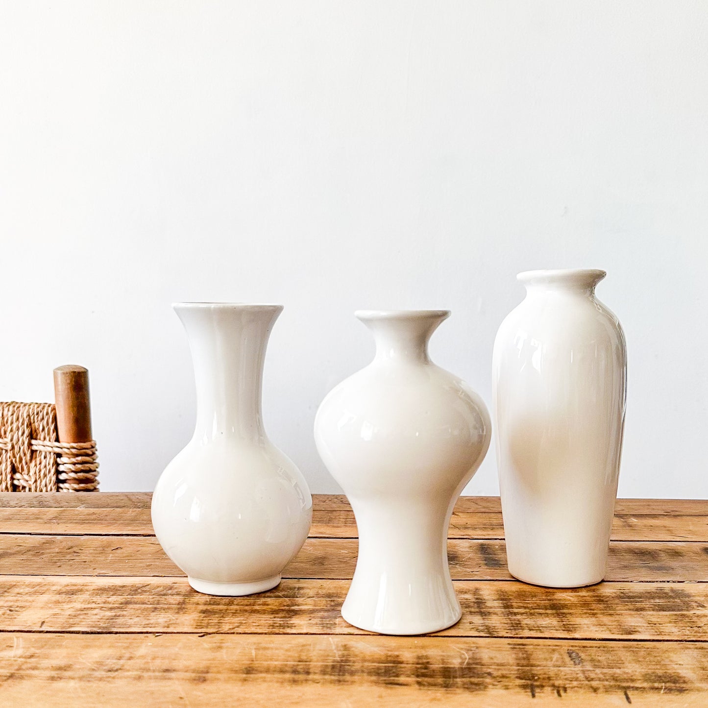 Set 3 floreros cerámica esmaltada Florero Frank Home Chile