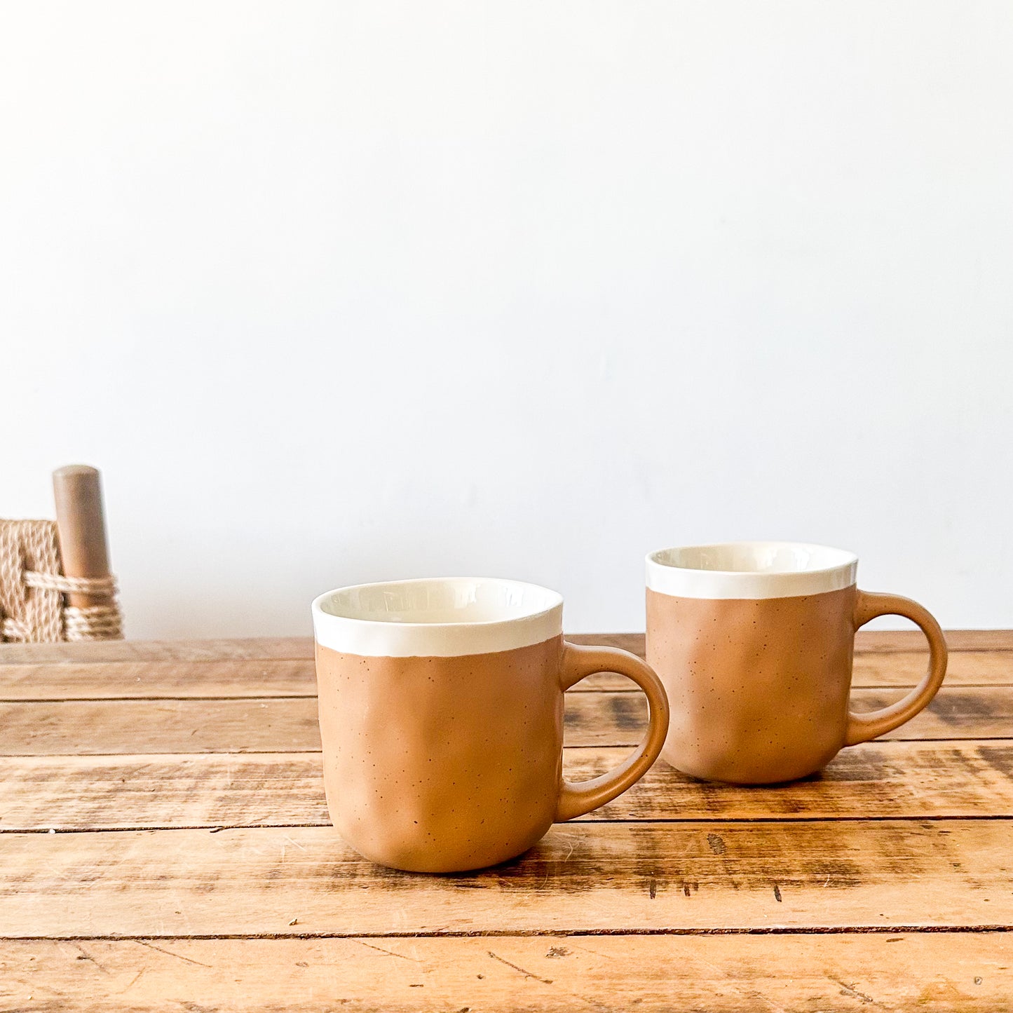 Tazón Bicolor Cerámica Artesanal 9,5x10cm Tazon Frank Home Chile