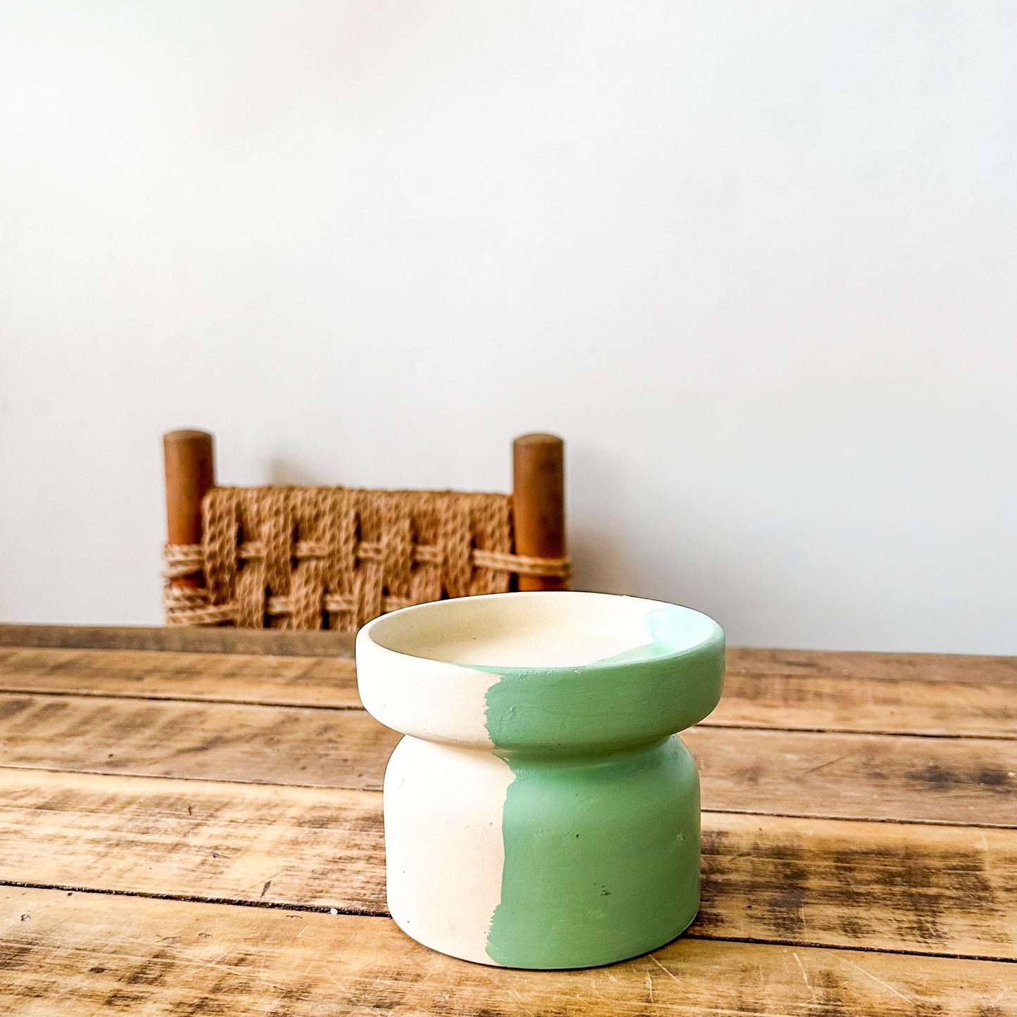 Porta Vela Cerámica Esmaltada 2 Modelos - Frank Home Turquesa Porta Vela Frank Home Chile