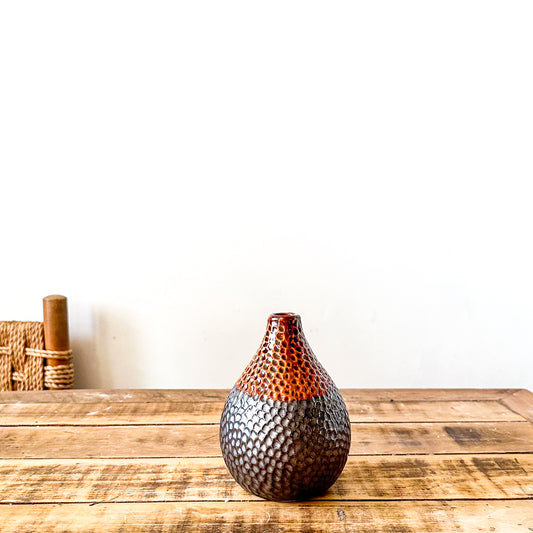 Florero Metálico Bicolor 11cm Diseño Contemporáneo | Frank Home Florero Frank Home Chile