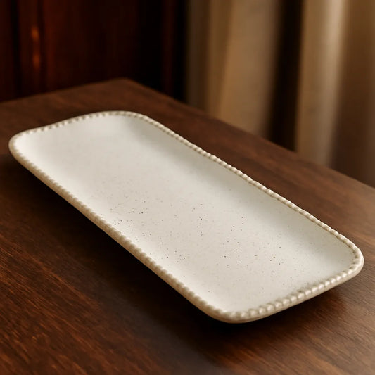 Bandeja cerámica bordes bandeja Frank Home Chile