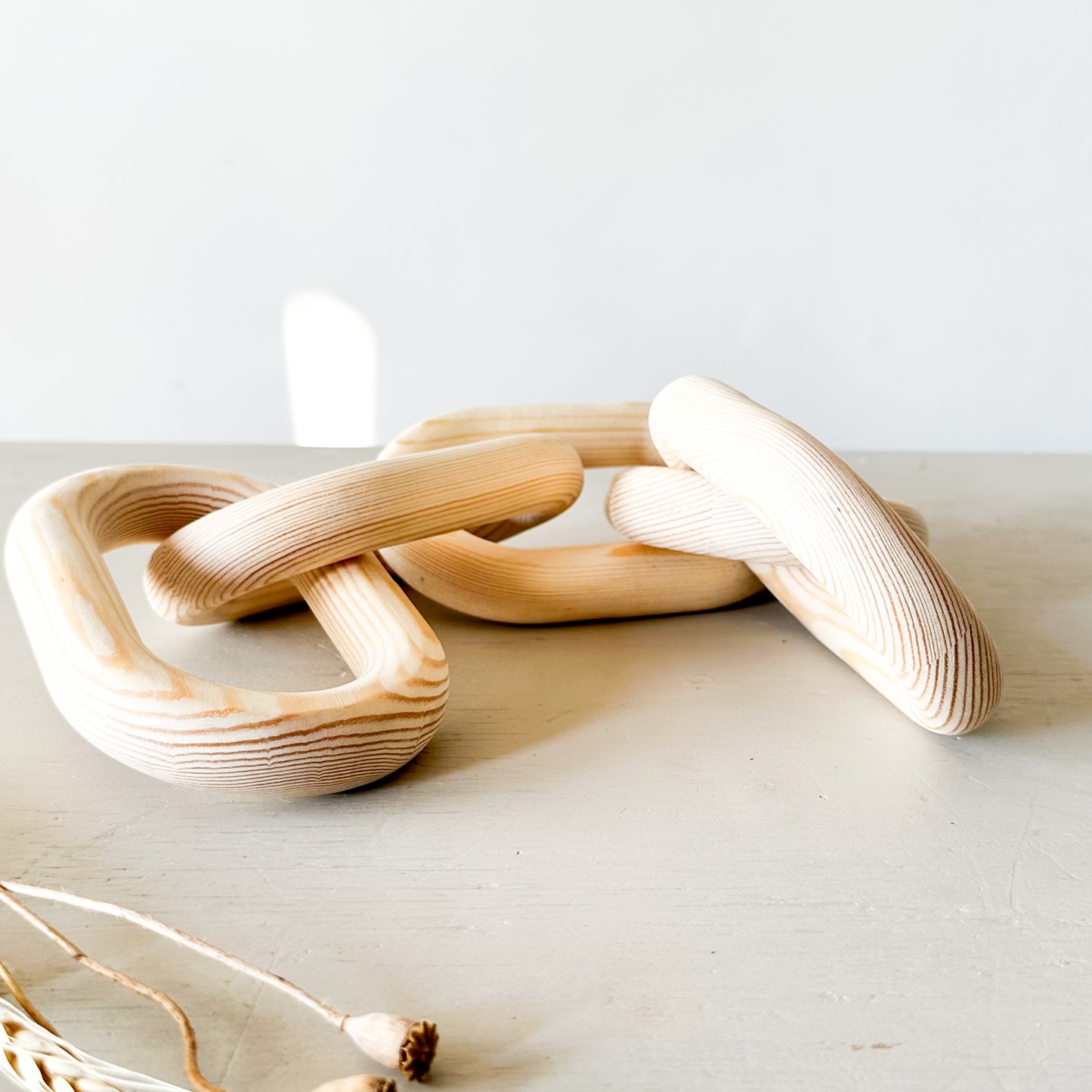 Adorno cadena madera