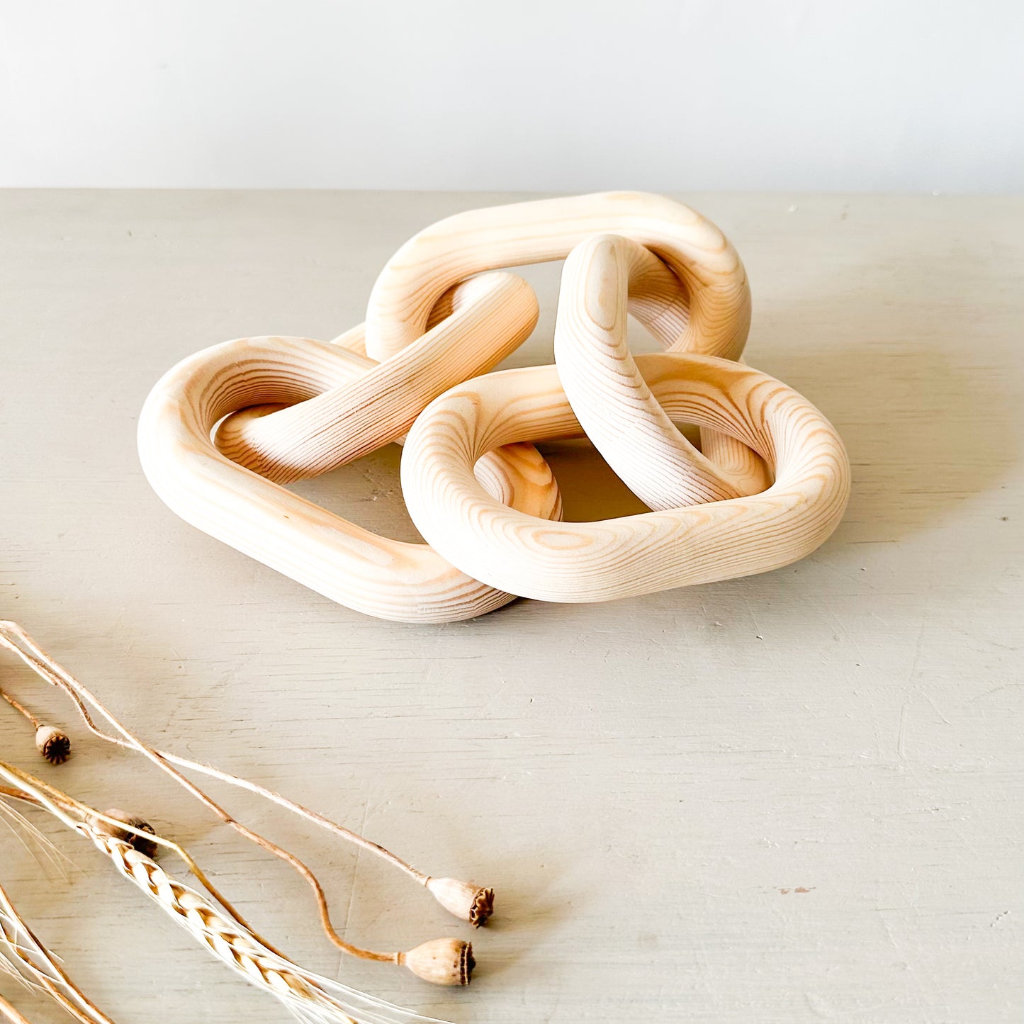 Adorno cadena madera