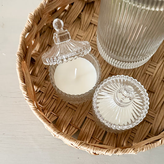 Vela Aromática Joyero Vidrio 9cm Aroma Cítrico - Elegante Vela Frank Home Chile