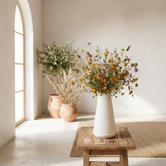 Florero Cerámica Texturada Cónico Florero Frank Home Chile