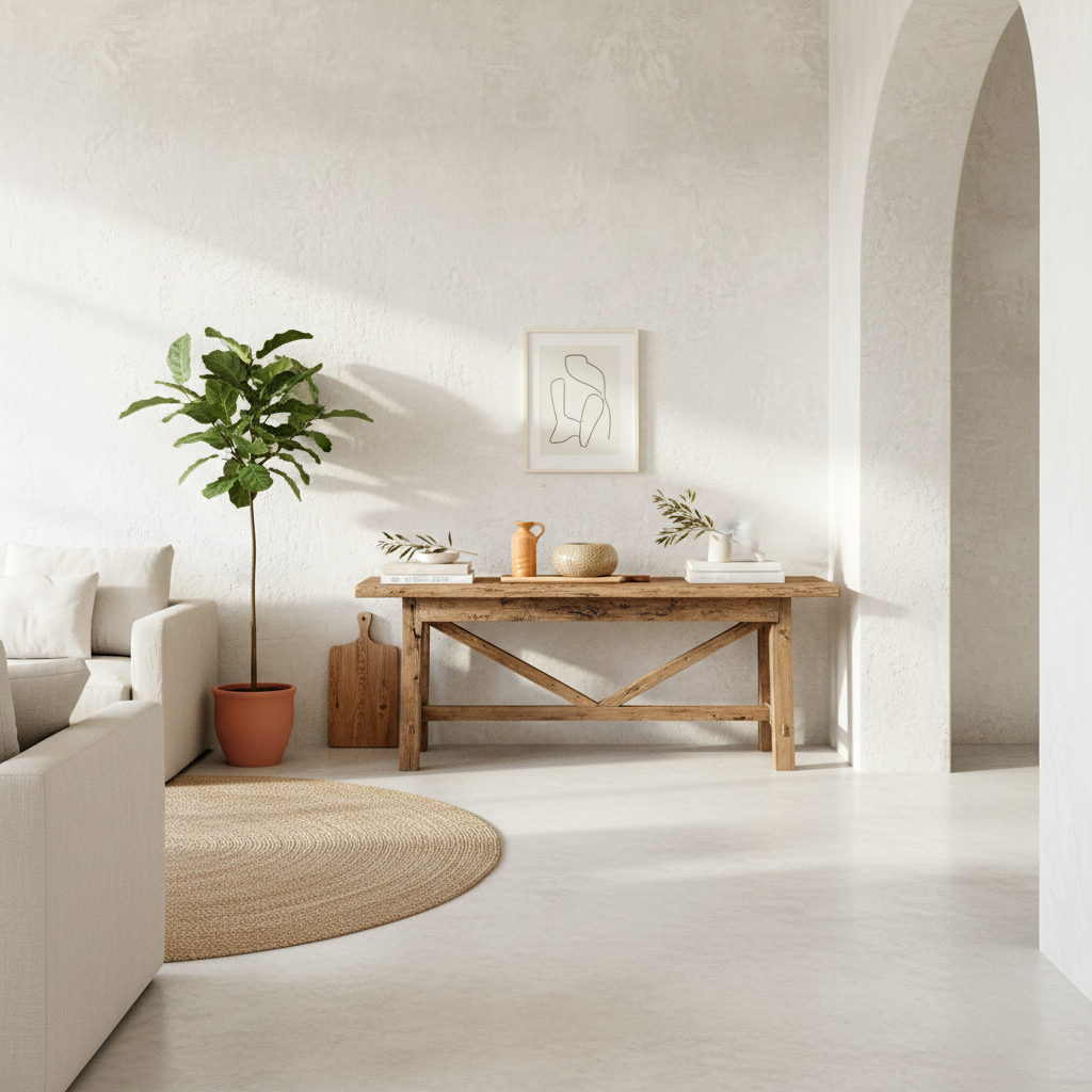 Florero Centro de Mesa Cerámica Esmaltada Beige 16cm - Diseño Elegante Florero Frank Home Chile