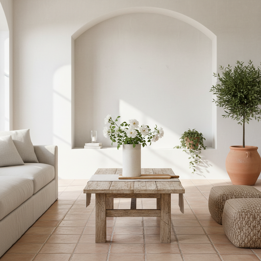 Florero Cerámica Texturada 20cm - Diseño Cilíndrico Refinado Florero Frank Home Chile