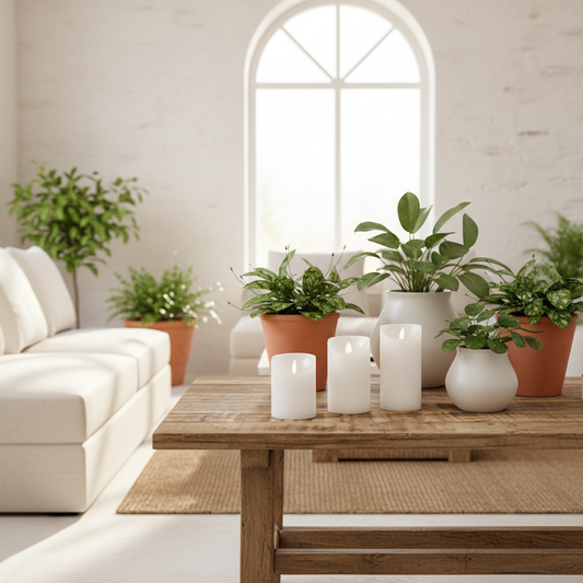 Set 3 Velas Led a Pilas - Iluminación Decorativa Set Velas Frank Home Chile