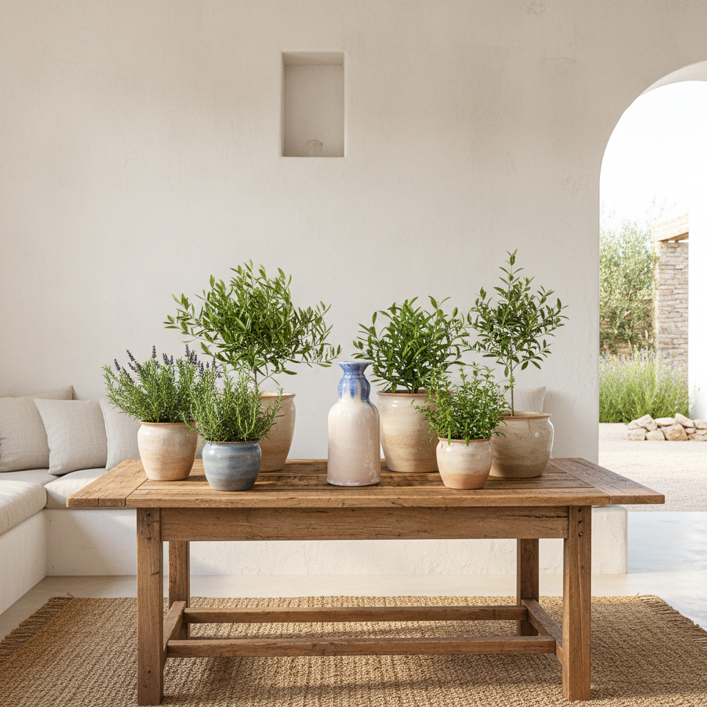 Florero Cerámica Esmaltada Degradado Celeste Blanco Florero Frank Home Chile