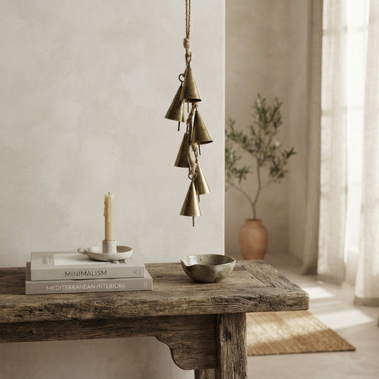 Colgante Campanas Bronce Adorno Frank Home Chile