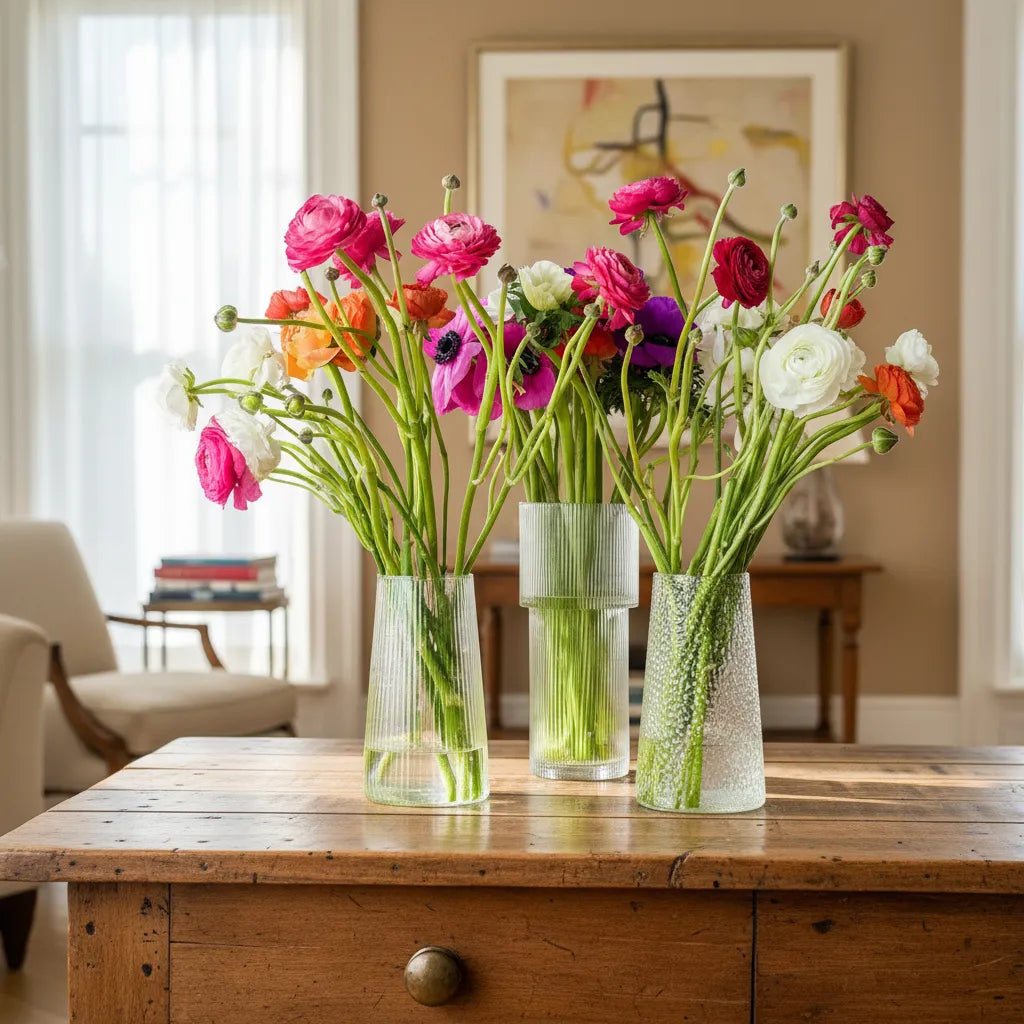 Florero Texturado Cónico Florero Frank Home Chile