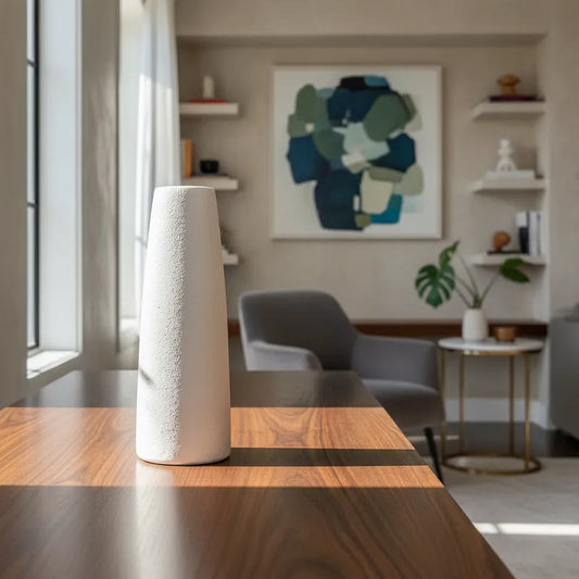 Florero Cerámica Textura Rugosa 30cm - Frank Home Florero Frank Home Chile