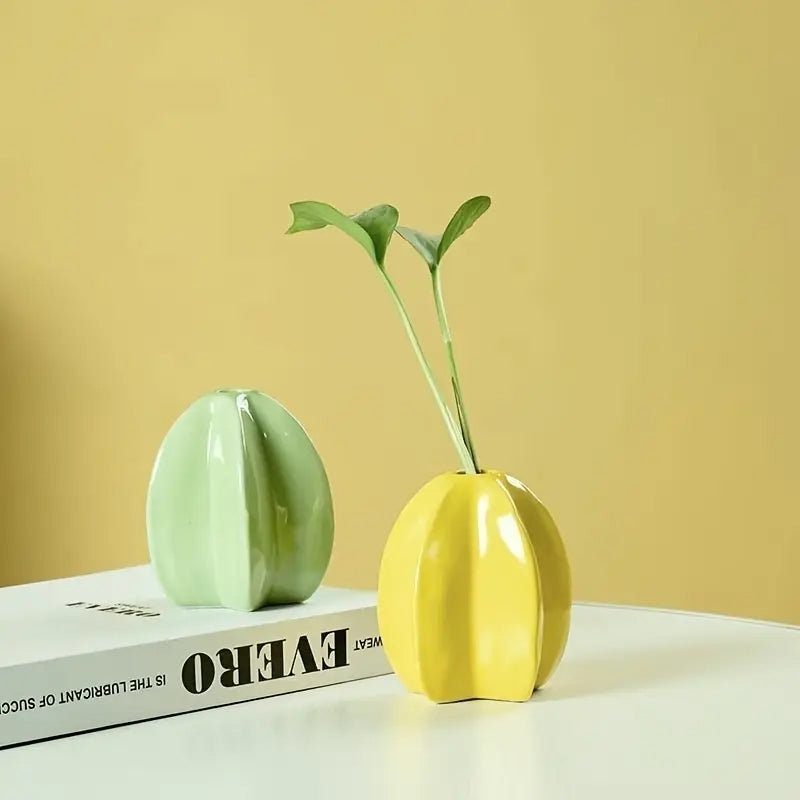 Florero Melocotón Cerámica destonalizada