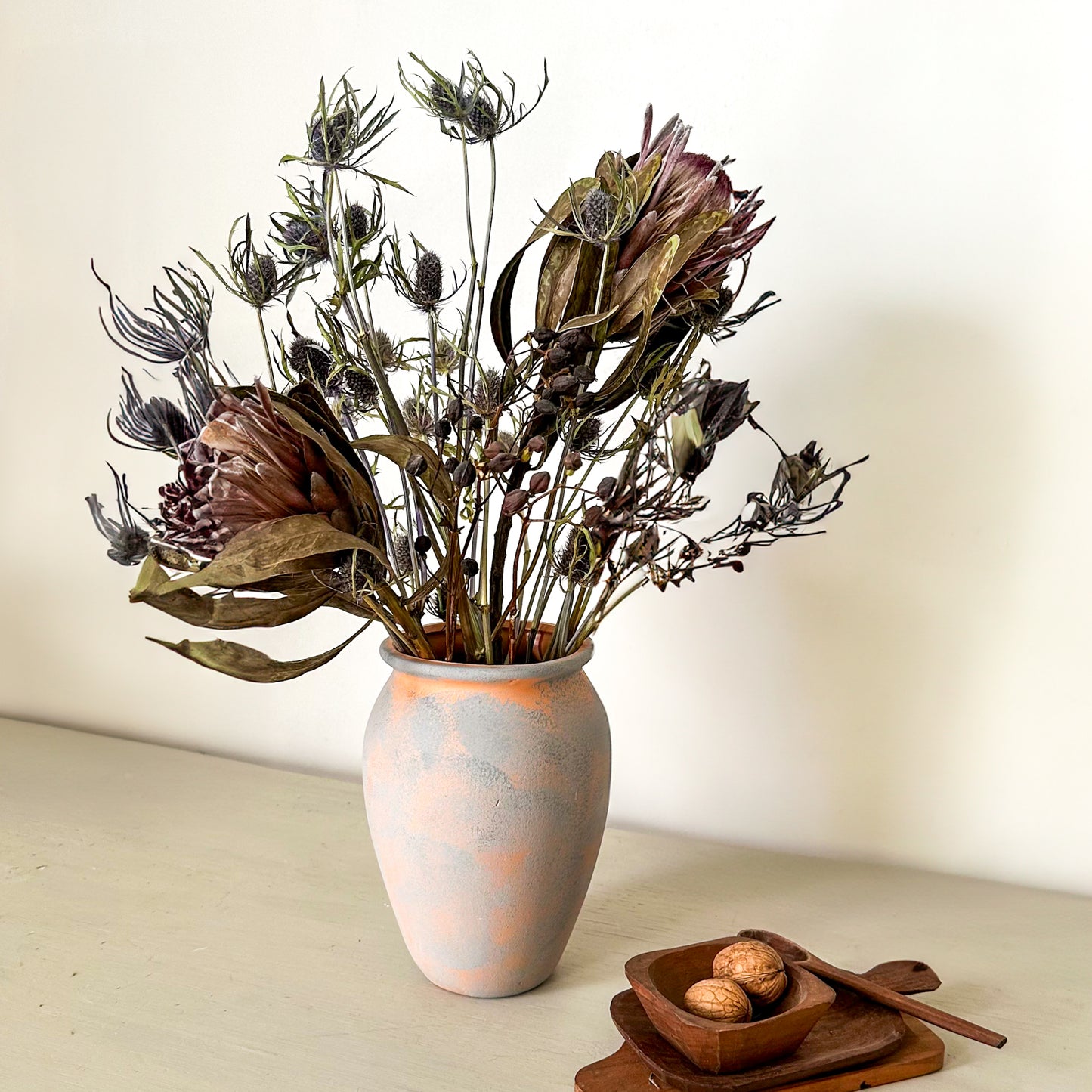 Florero cerámica ovalado