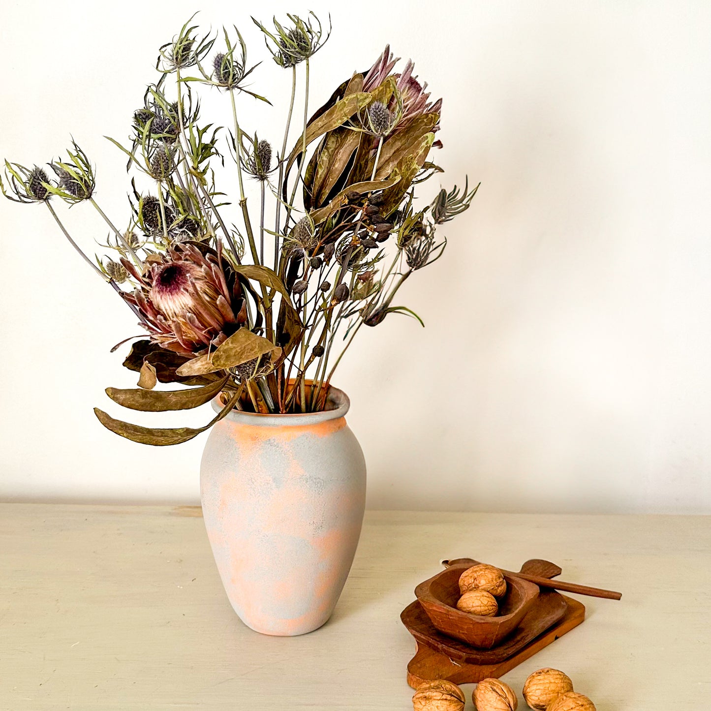 Florero cerámica ovalado