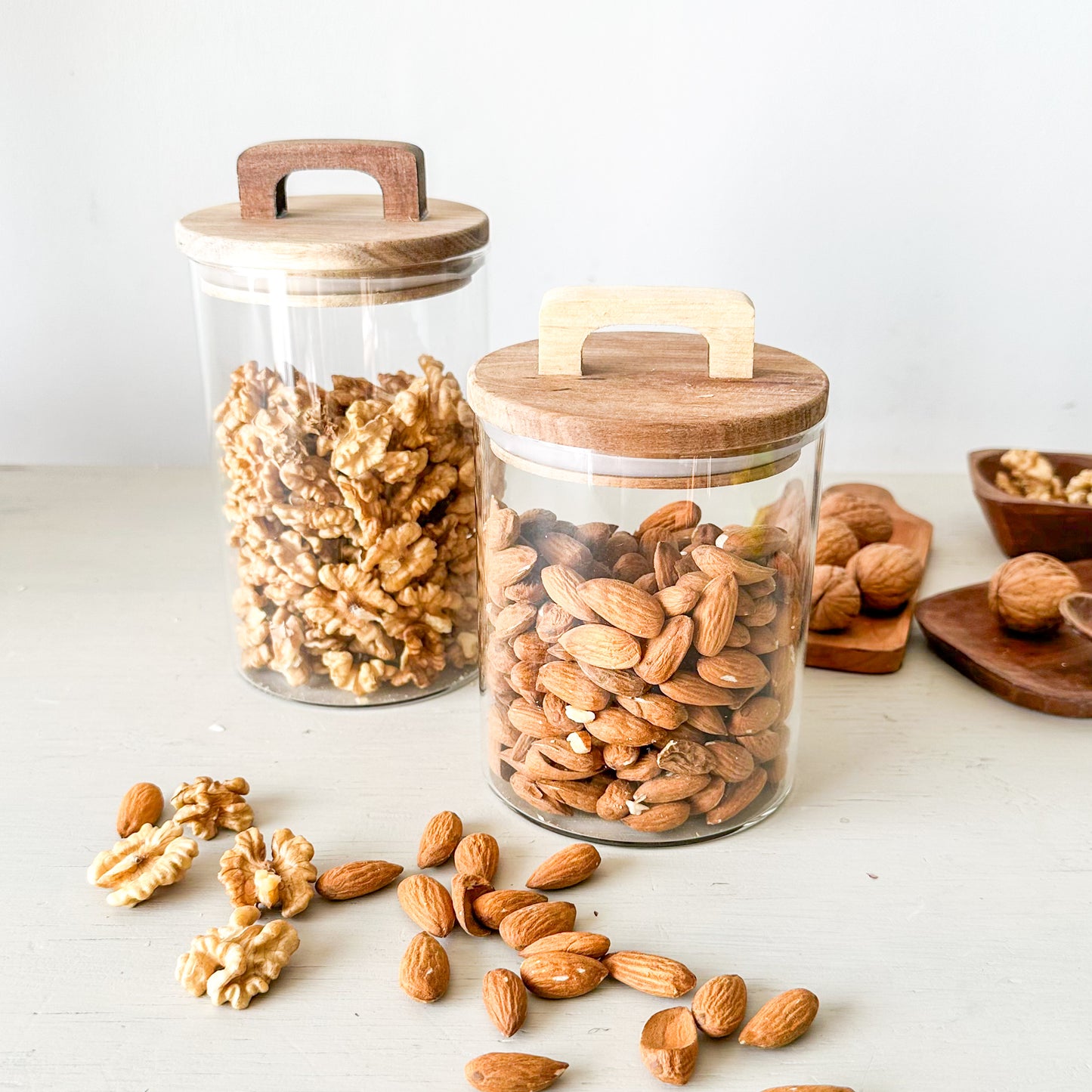 Frascos organizadores con tapa de madera frasco Frank Home Chile