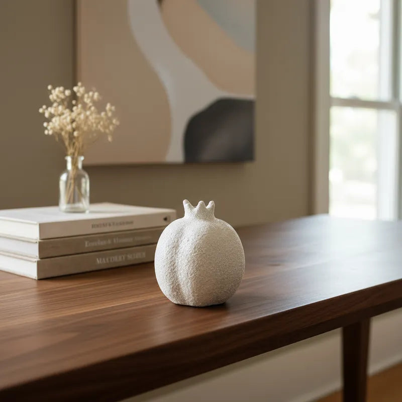 Florero Granada Rústico Beige 9cm - Frank Home Florero Frank Home Chile