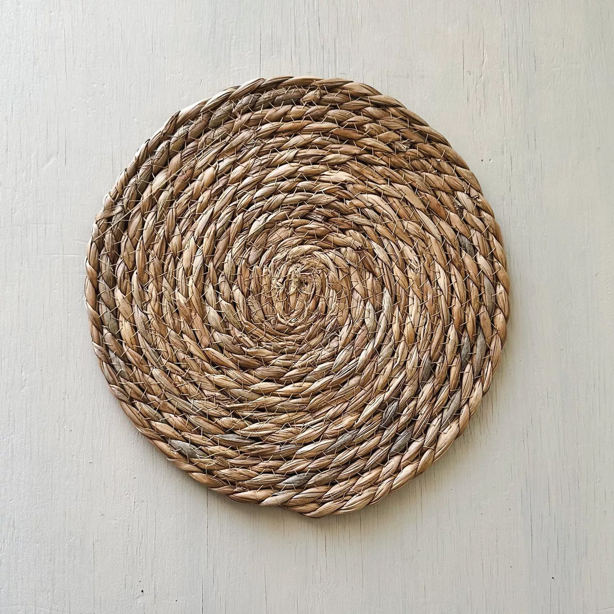 Set 6 Individuales Yute Tejido 30-35cm - Redondos Rústicos Set individuales Frank Home Chile