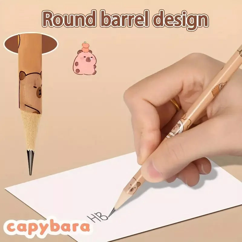 Set Escolar Capibara 3 Piezas - Lápiz, Goma y Sacapuntas Set escolar Frank Home Chile