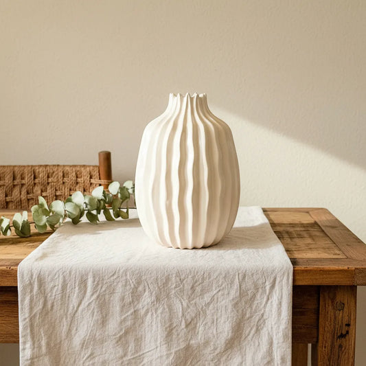 Florero Cerámica Ondulada Florero Frank Home Chile