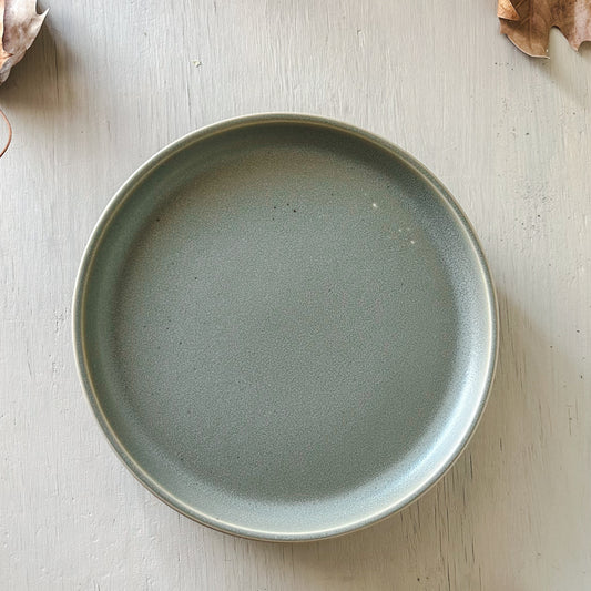 Plato Rústico Destonalizado Cerámica Verde 21.5cm - Aperitivos Plato Frank Home Chile