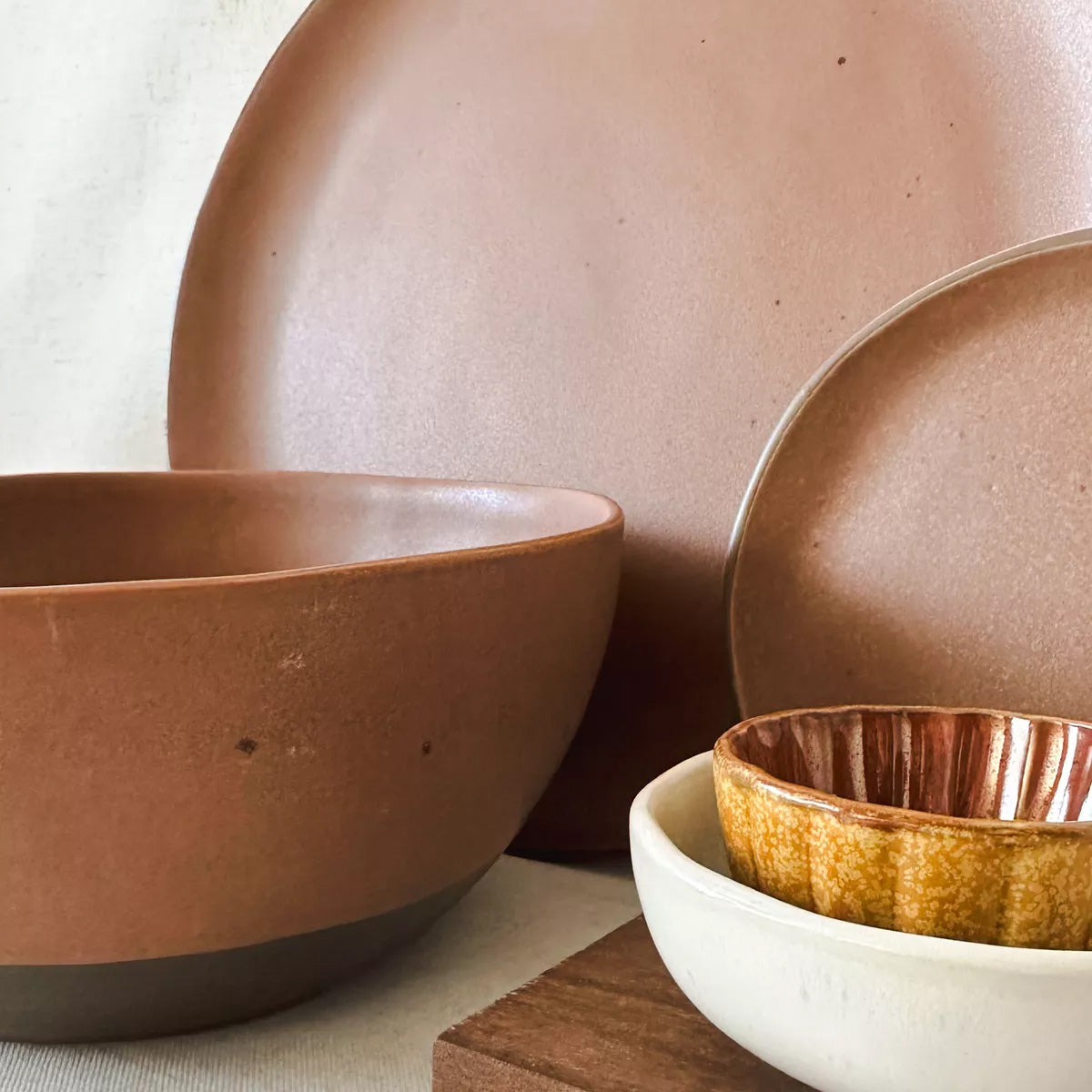 Pack de 3 Pocillos de Cerámica Rústicos Pack Pocillos Frank Home Chile